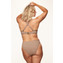 Annadiva Swim Sparkling Smocky Vorgeformtes Balconette Bikini Oberteil Taupe