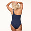Annadiva Swim Waves One Shoulder Badeanzug Navy