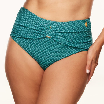 Chinese Fan High Waist Bikinibroekje