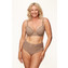 Annadiva Swim Sparkling Smocky High Waist Bikinibroekje Taupe