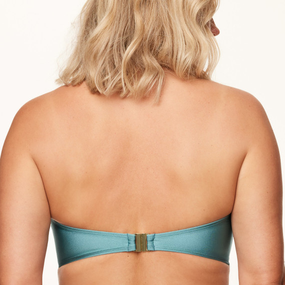 Annadiva Swim Frozen Waters Strapless Bikinitop Ice