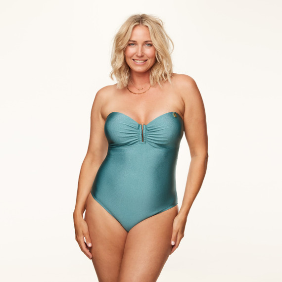 Annadiva Swim Frozen Waters Strapless Badpak Ice