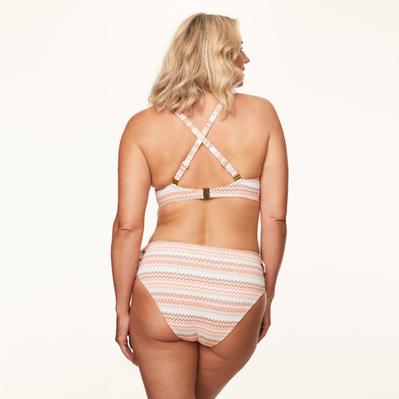 Annadiva Swim Summer Bay Hohe Bikini Hose mit Seitlichen Bändern Aqua