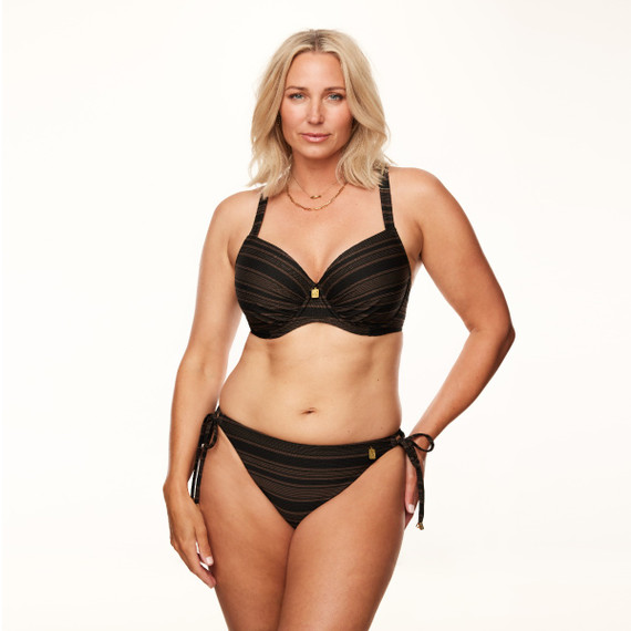 Annadiva Swim The Valley Bikini Hose mit Seitlichen Bändern Arabica Black
