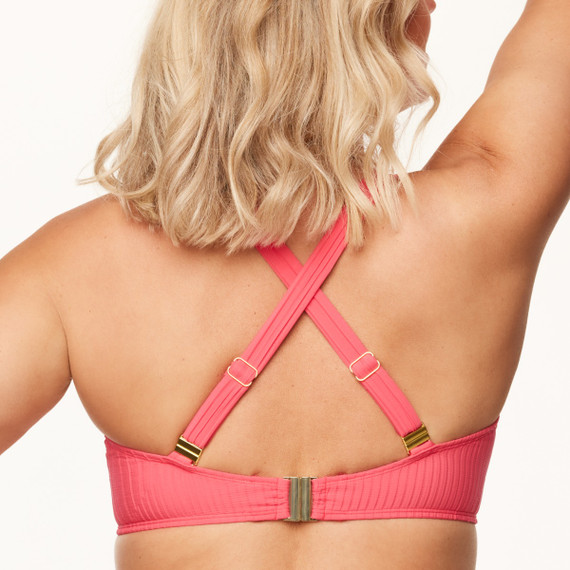 Annadiva Swim Coral Coast Vorgeformter Balconette Bikini Oberteil Coral