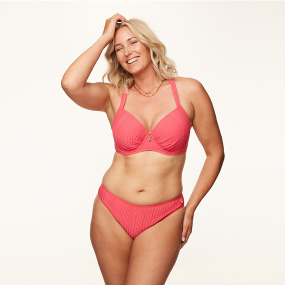 Annadiva Swim Coral Coast Vorgeformter Balconette Bikini Oberteil Coral