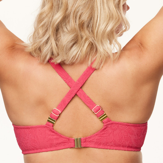 Annadiva Swim Pink Garden Bikini Oberteil Cerise