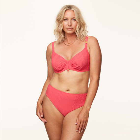 Annadiva Swim Coral Coast Hoog Bikinibroekje Coral
