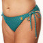 Annadiva Swim Chinese Fan Bikini Hose mit Seitlichen Bändern Aqua