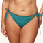 Annadiva Swim Chinese Fan Bikini Hose mit Seitlichen Bändern Aqua