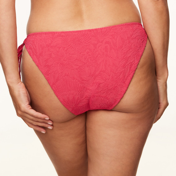 Annadiva Swim Pink Garden Strikbroekje Cerise