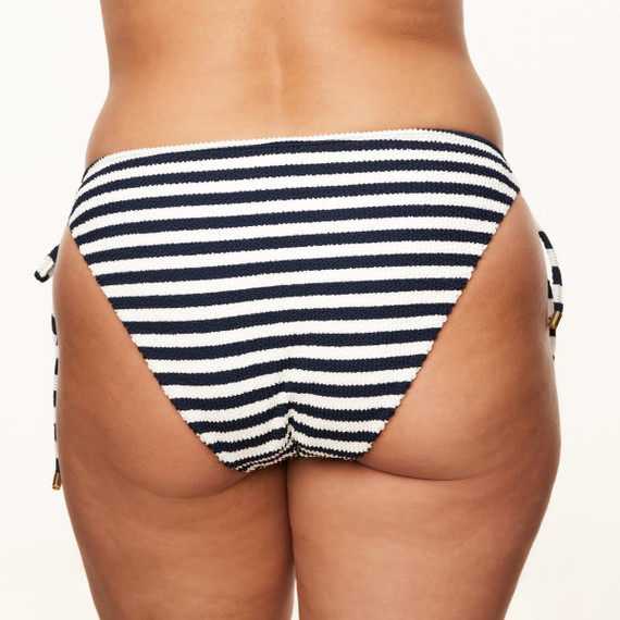 Annadiva Swim Navy Stripes Bikini Hose mit Seitlichen Bändern Blue
