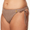 Annadiva Swim Sparkling Smocky Bikini Hose mit Seitlichen Bändern Taupe