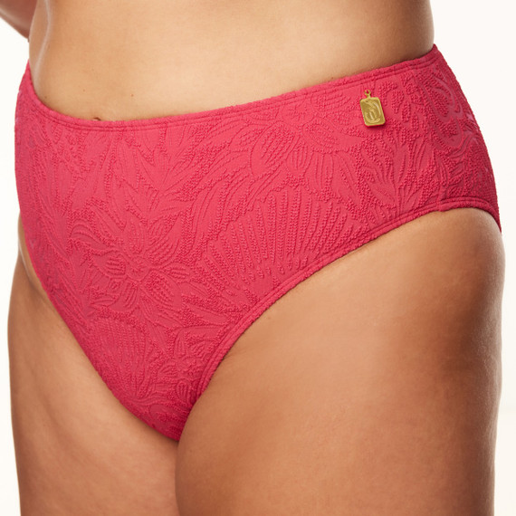 Annadiva Swim Pink Garden Hohe Bikini Hose Cerise