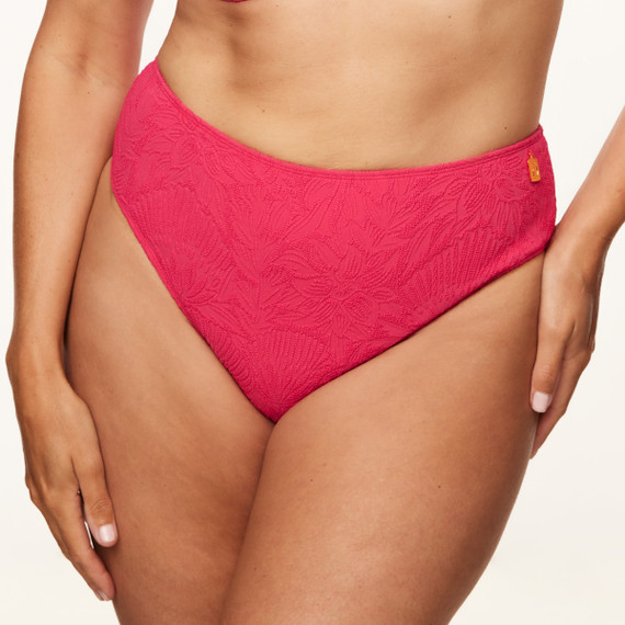 Annadiva Swim Pink Garden Hohe Bikini Hose Cerise