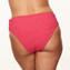 Annadiva Swim Pink Garden Hohe Bikini Hose mit Seitlichen Bändern Cerise