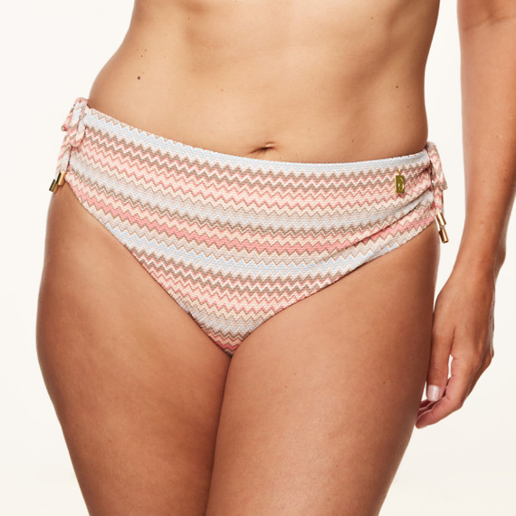 Annadiva Swim Summer Bay Hohe Bikini Hose mit Seitlichen Bändern Aqua