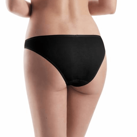 Hanro Cotton Seamless Slip Black