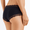 Hanro Cotton Lace Hipster Black