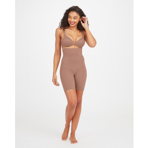 Spanx Everyday Seamless Shaping High Waist Short Cafe au Lait