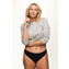 Annadiva Comfy High Waist String Black
