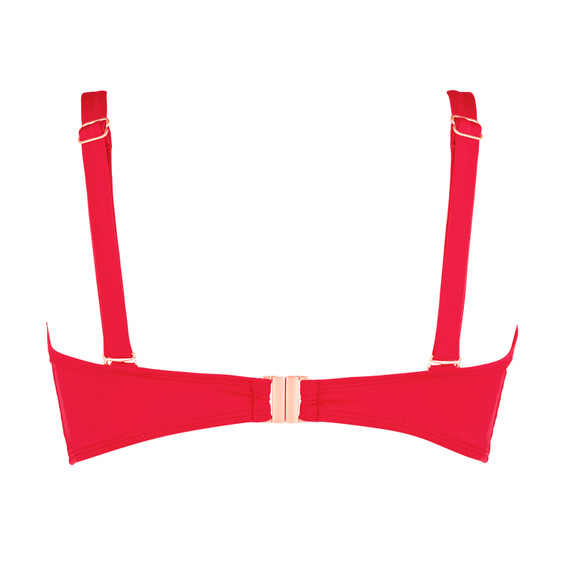 Annadiva Swim Cherry Pink Bandeau Bikinitop Cerise