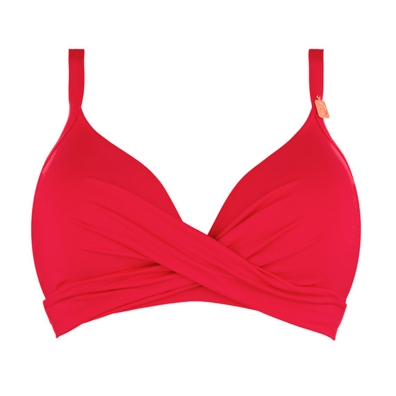 Annadiva Swim Cherry Pink Twist Bikinitop Cerise