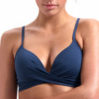 Navy Twist Bikini Oberteil