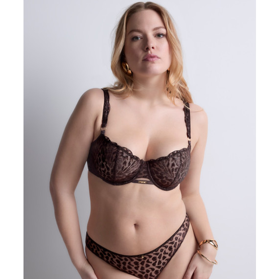 Aubade Crazy In Love Half Cup BH Satin Brown