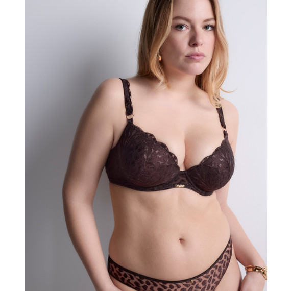 Aubade Crazy In Love Push-up BH Satin Brown