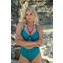 Annadiva Swim Chinese Fan Voorgevormde Balconette Bikinitop Aqua