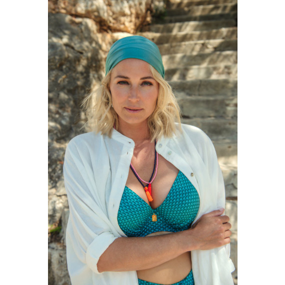 Annadiva Swim Chinese Fan Haarband Aqua