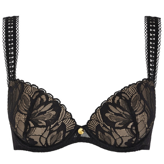 Aubade After Hours Push Up BH Black