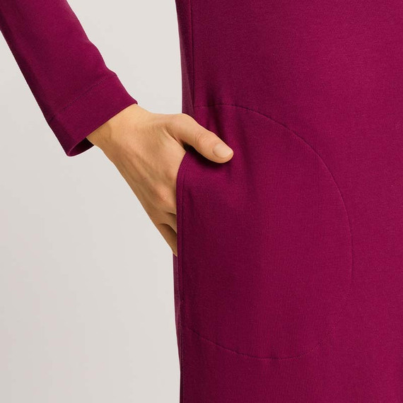 Hanro Agatha Nachtjurk Deep Poppy