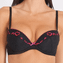 Aubade Allee des Plaisirs Push-up BH Noir Torride