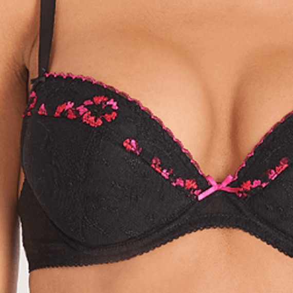 Aubade Allee des Plaisirs Push-up BH Noir Torride