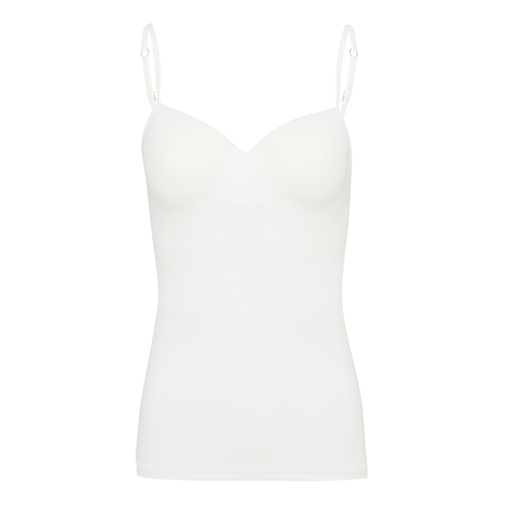 Hanro Allure Cami Top met Voorgevormde BH Off White