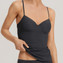 Hanro Allure Cami Top met Voorgevormde BH Obsidian