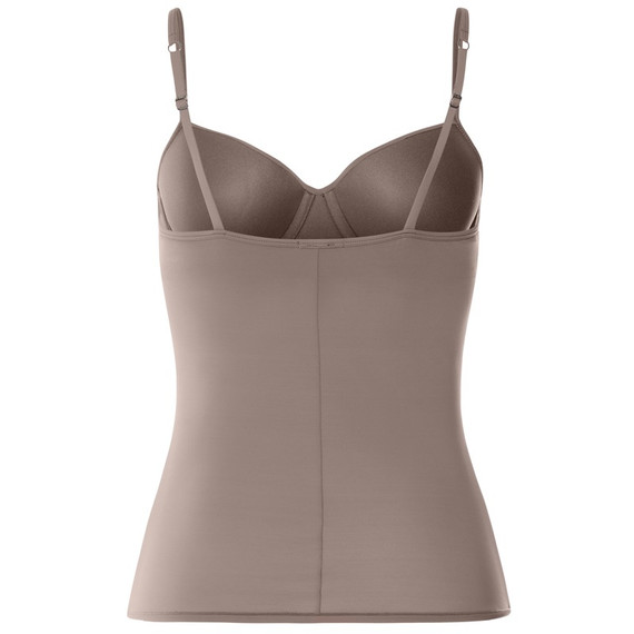 Hanro Allure Cami Top met Voorgevormde BH Taupe
