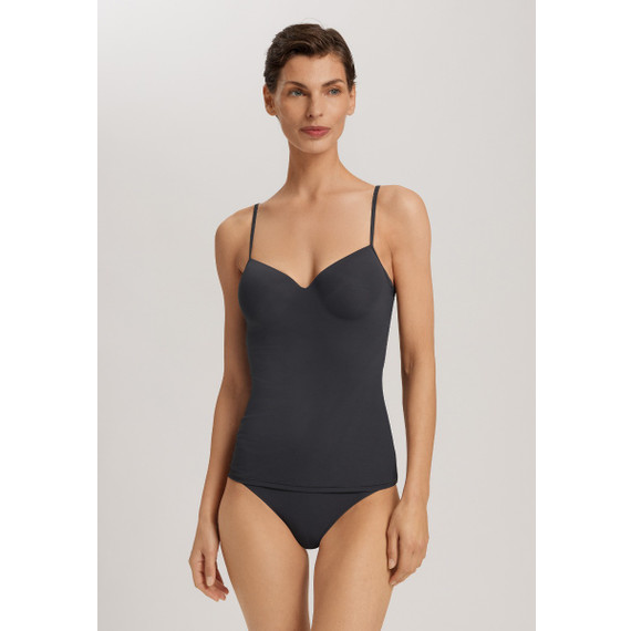 Hanro Allure Cami Top met Voorgevormde BH Obsidian