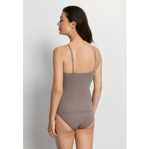 Hanro Allure Cami Top met Voorgevormde BH Taupe