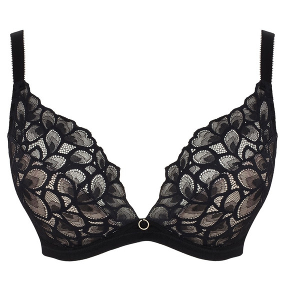 Panache Allure Plunge BH Black