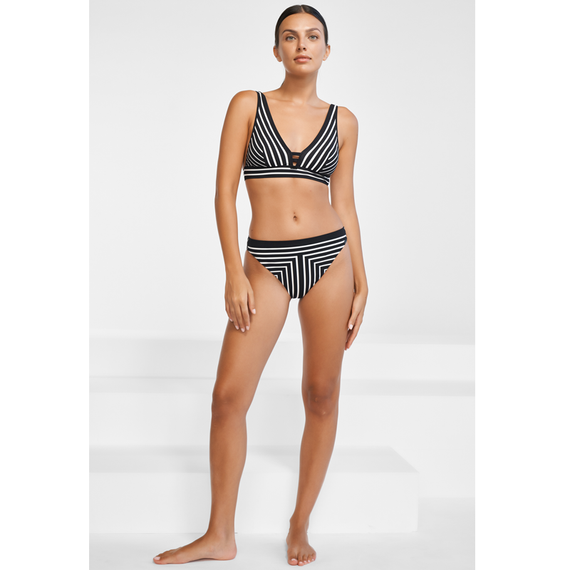Maryan Mehlhorn Allusions Bikinitop Black & White