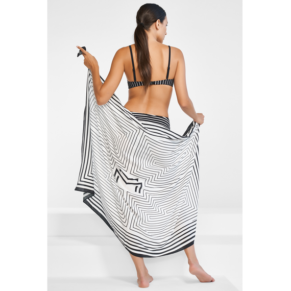 Maryan Mehlhorn Allusions Pareo Black & White