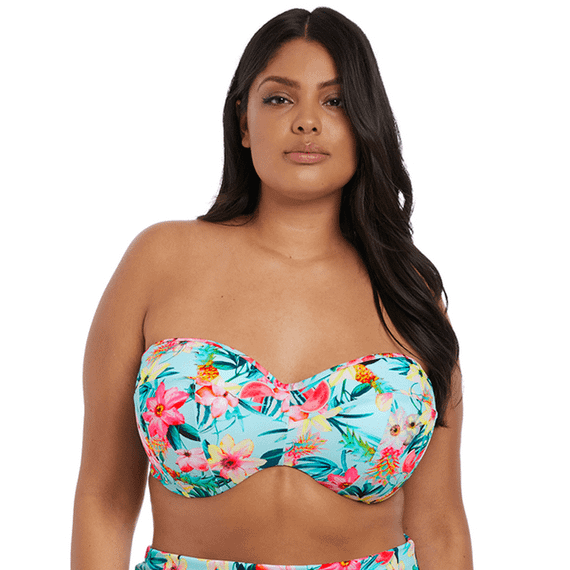 Elomi Swim Aloha Bandeau Bikinitop Aqua
