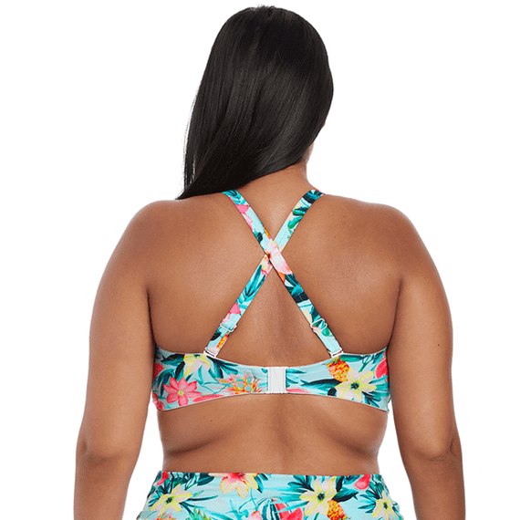 Elomi Swim Aloha Bandeau Bikinitop Aqua