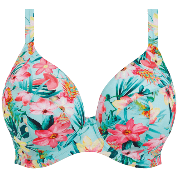Elomi Swim Aloha Plunge Bikinitop Aqua