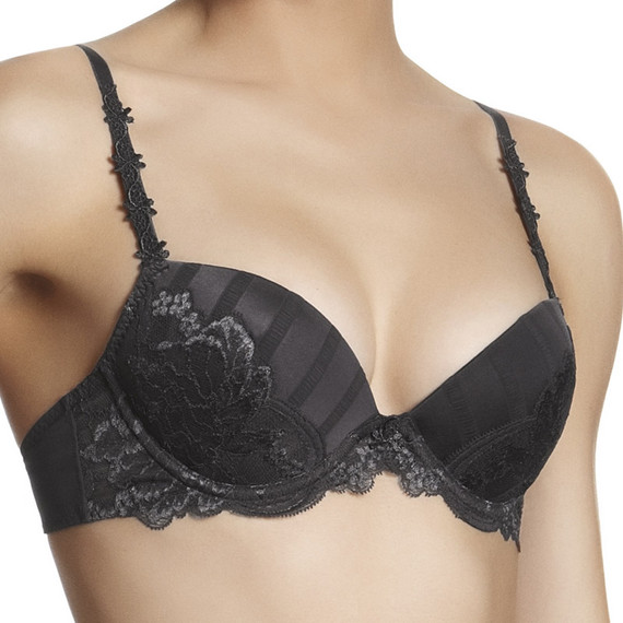 Simone Perele Amour voorgevormde push-up BH antraciet