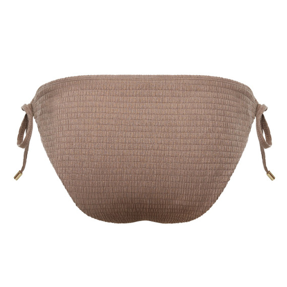 Sparkling Smocky Hohe Bikini Hose mit Seitlichen Bändern