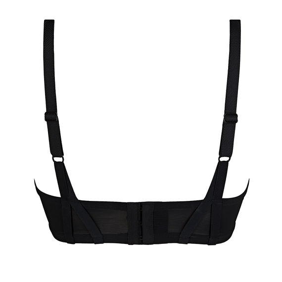 Annadiva Lingerie Première Hartvorm BH Jet Black 